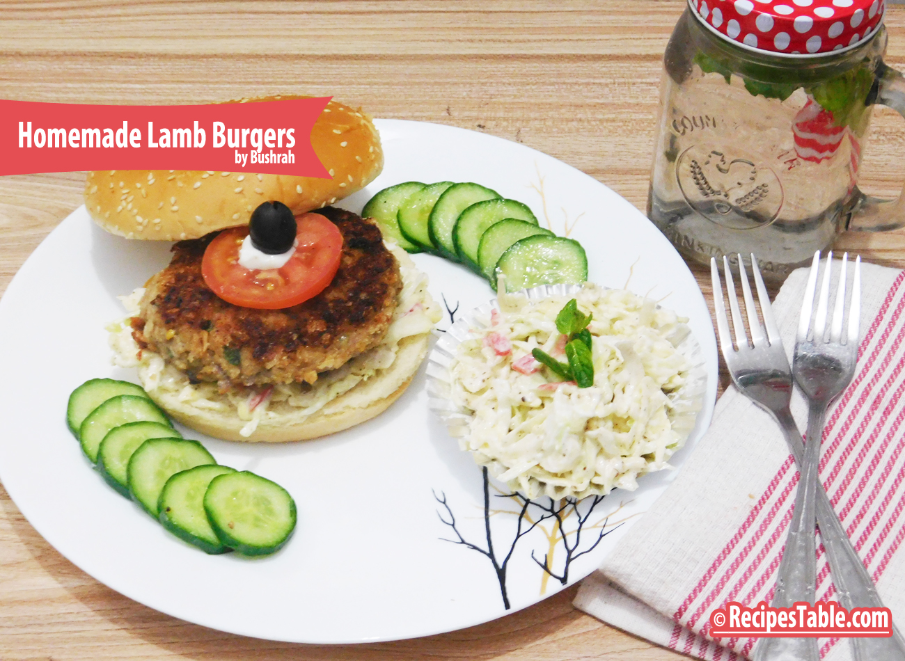 Homemade Lamb Burgers