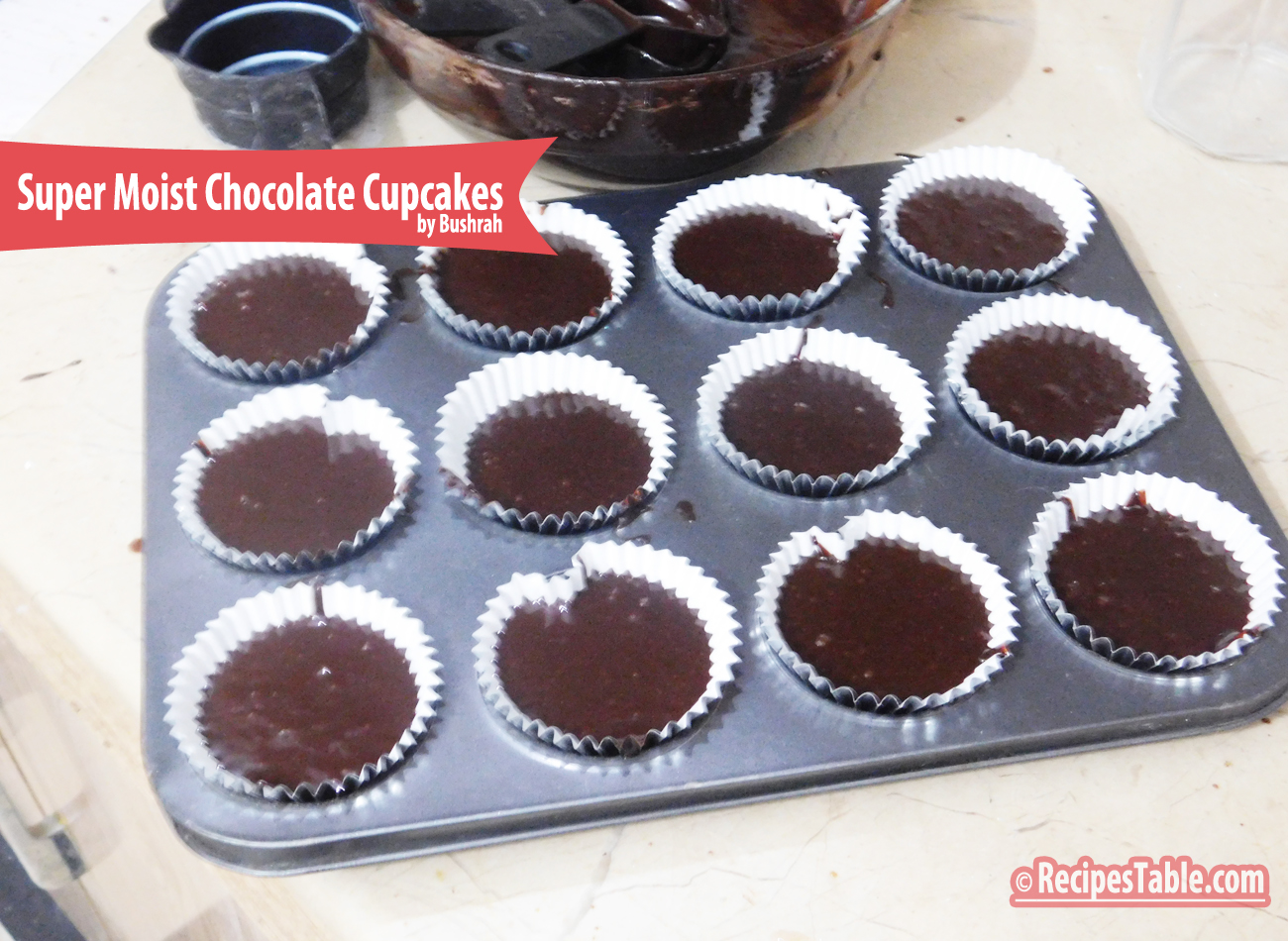 Super Moist Chocolate Cupcakes recipe