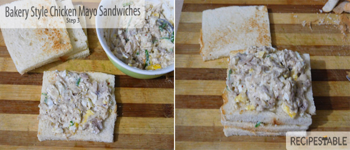 Bakery Style Chicken Mayo Sandwiches Recipe: Step 3