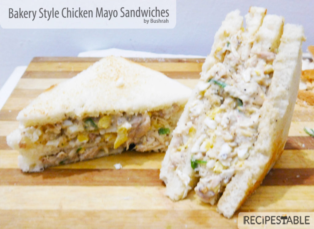 Bakery Style Chicken Mayo Sandwiches 