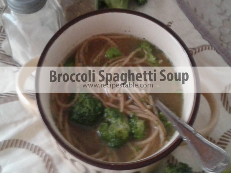 Broccoli Spaghetti Soup (Clean Eating Version)