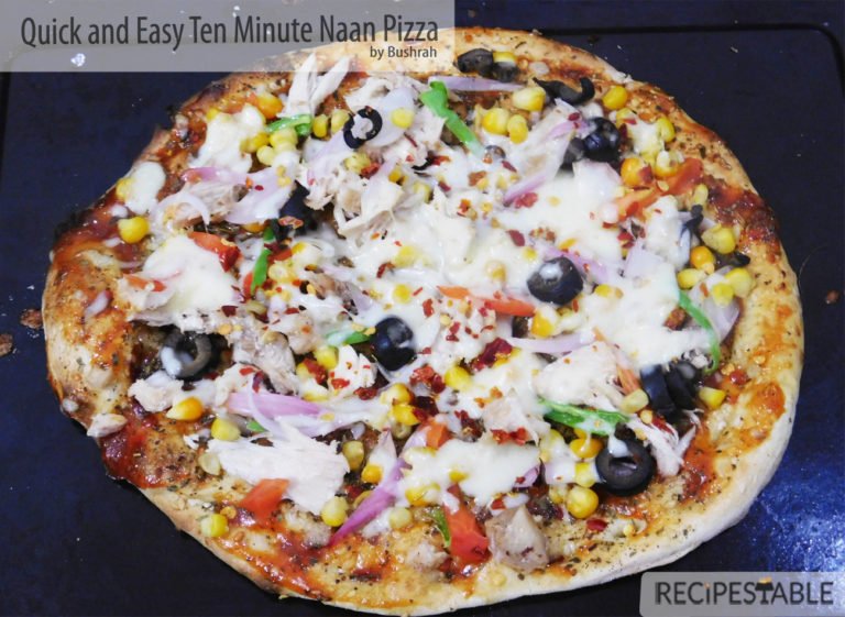 Recipe: Quick and Easy Ten Minute Naan Pizza