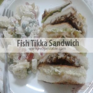 Fish Tikka Sandwich Recipe