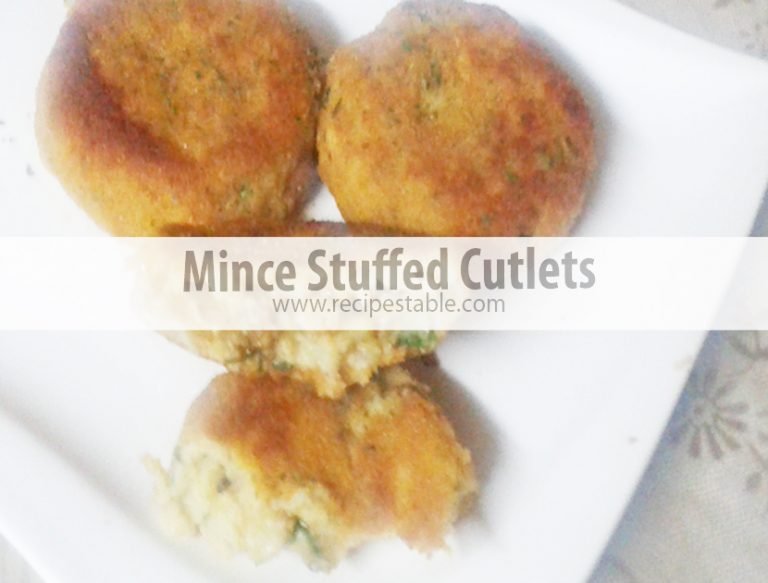 Mince Stuffed Cutlets Recipe